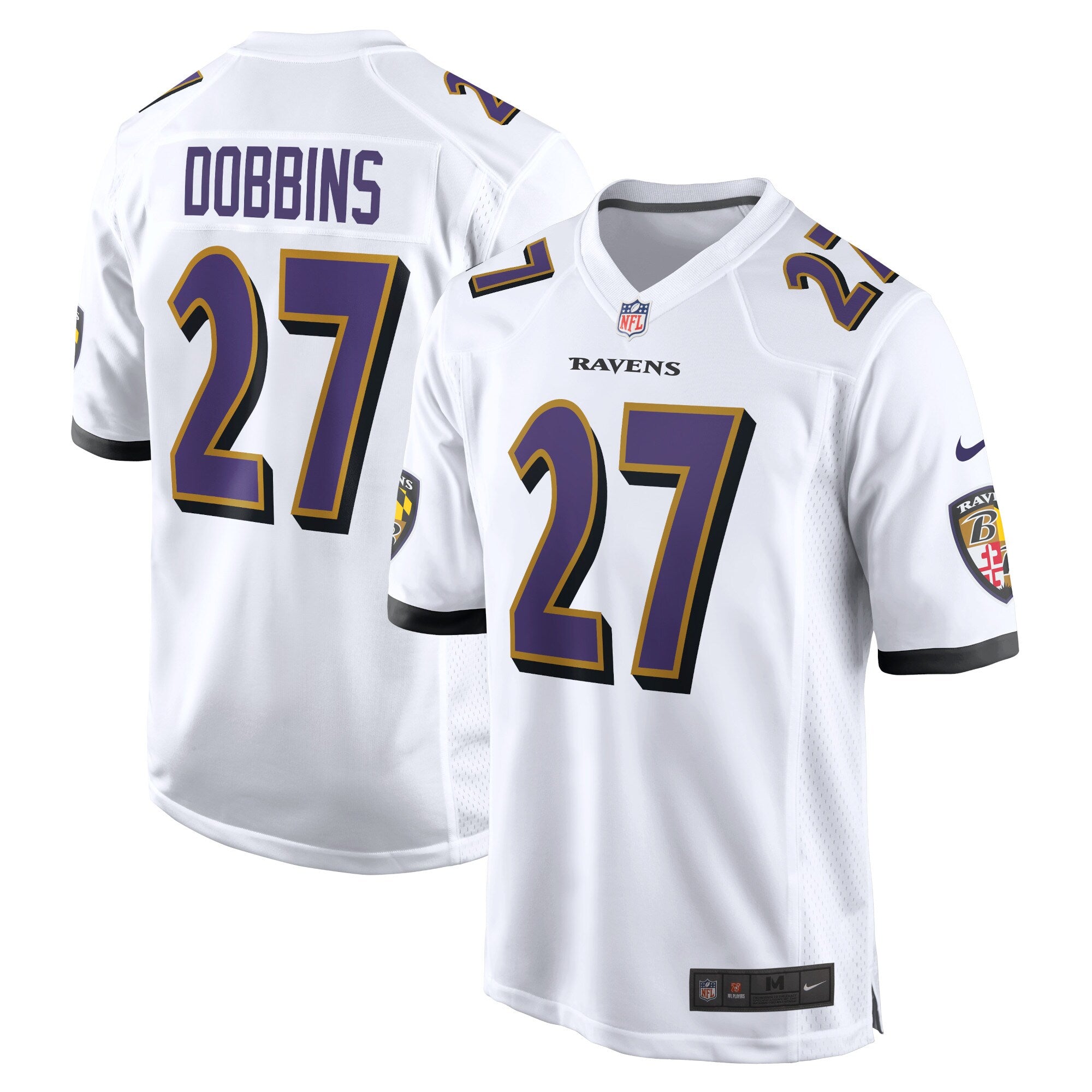 J.K. Dobbins Baltimore Ravens Nike Game Jersey - Purple/Black/White - Image 8