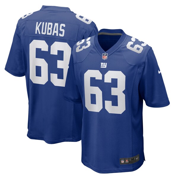 Jake Kubas New York Giants Nike Team Game Jersey - Royal