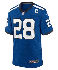 Alternative view of Jonathan Taylor Indianapolis Colts Nike Indiana Nights Alternate Game Jersey - Royal