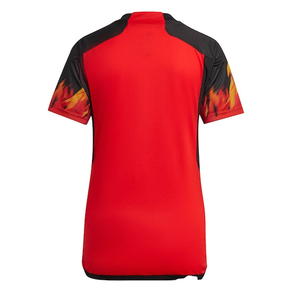 Belgium National Team adidas Women's 2022/23 Home Replica Jersey - Red - Image 3