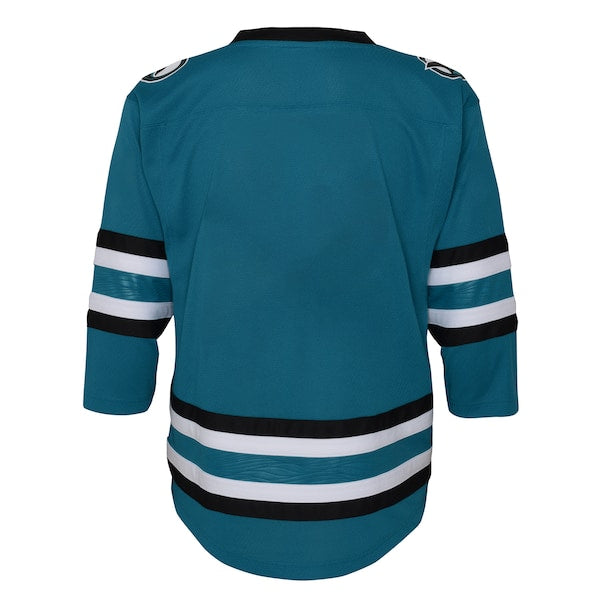 San Jose Sharks Youth Replica Jersey - Teal - Image 3