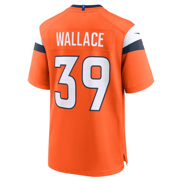 Levi Wallace Denver Broncos Nike Team Game Jersey - Orange - Image 4
