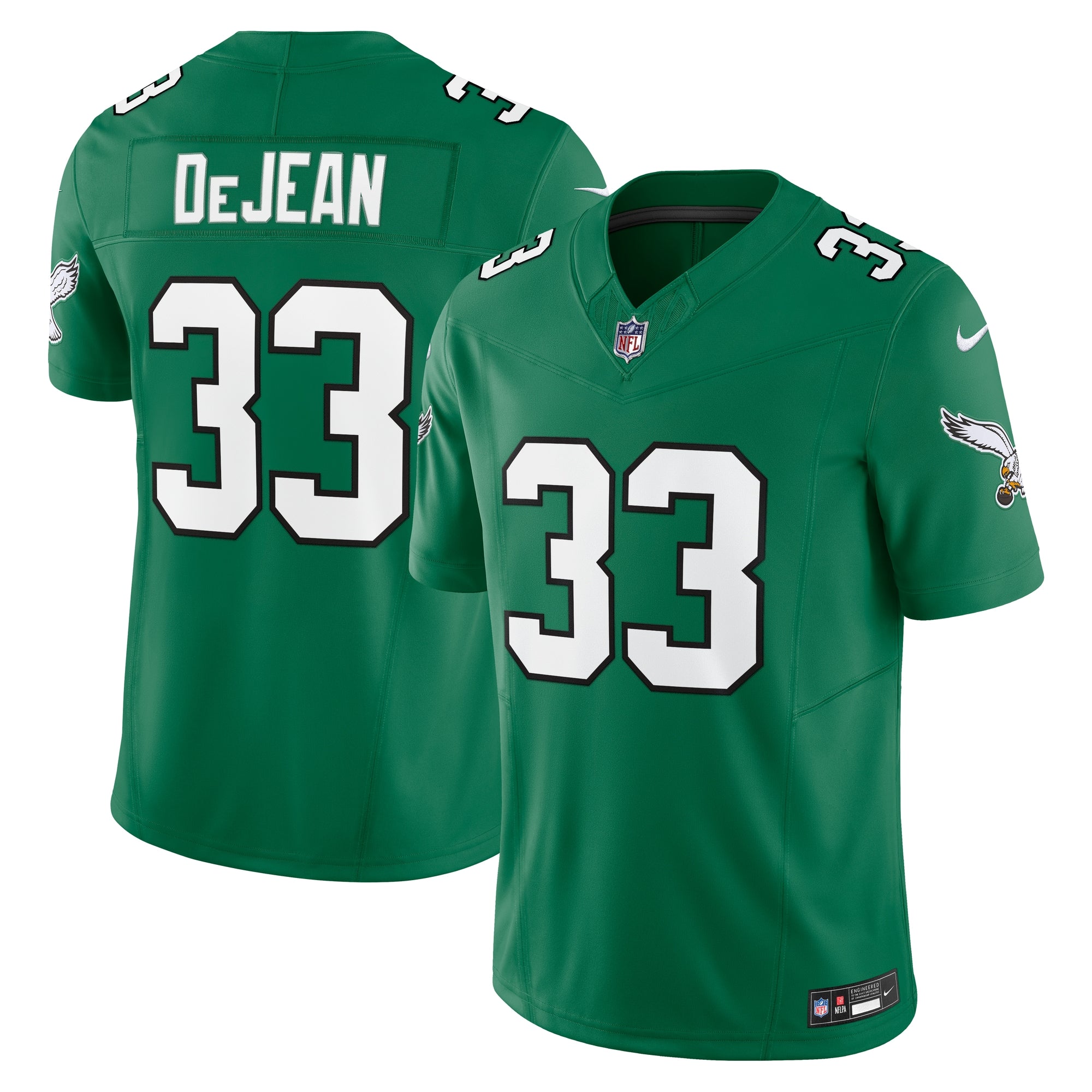 Cooper DeJean Philadelphia Eagles Nike Alternate Vapor F.U.S.E. Limited Jersey - Black/Green/Kelly Green - Image 8