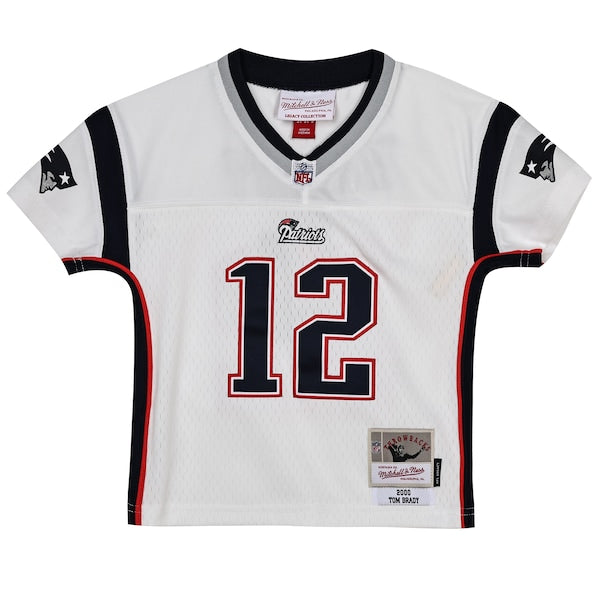 Tom Brady New England Patriots Preschool 2000 Legacy Replica Jersey - White - Image 2