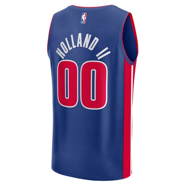 Ron Holland II Detroit Pistons Youth Fast Break Replica Player Jersey - Icon Edition - Blue - Image 3