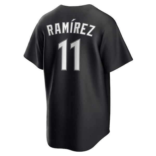 Jos¨¦ Ram¨ªrez Cleveland Guardians Nike Lights Out Replica Player Jersey - Black - Image 3