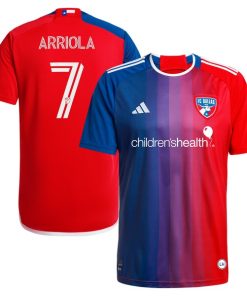 Paul Arriola FC Dallas adidas 2024 After Burner Replica Player Jersey?¨C Navy