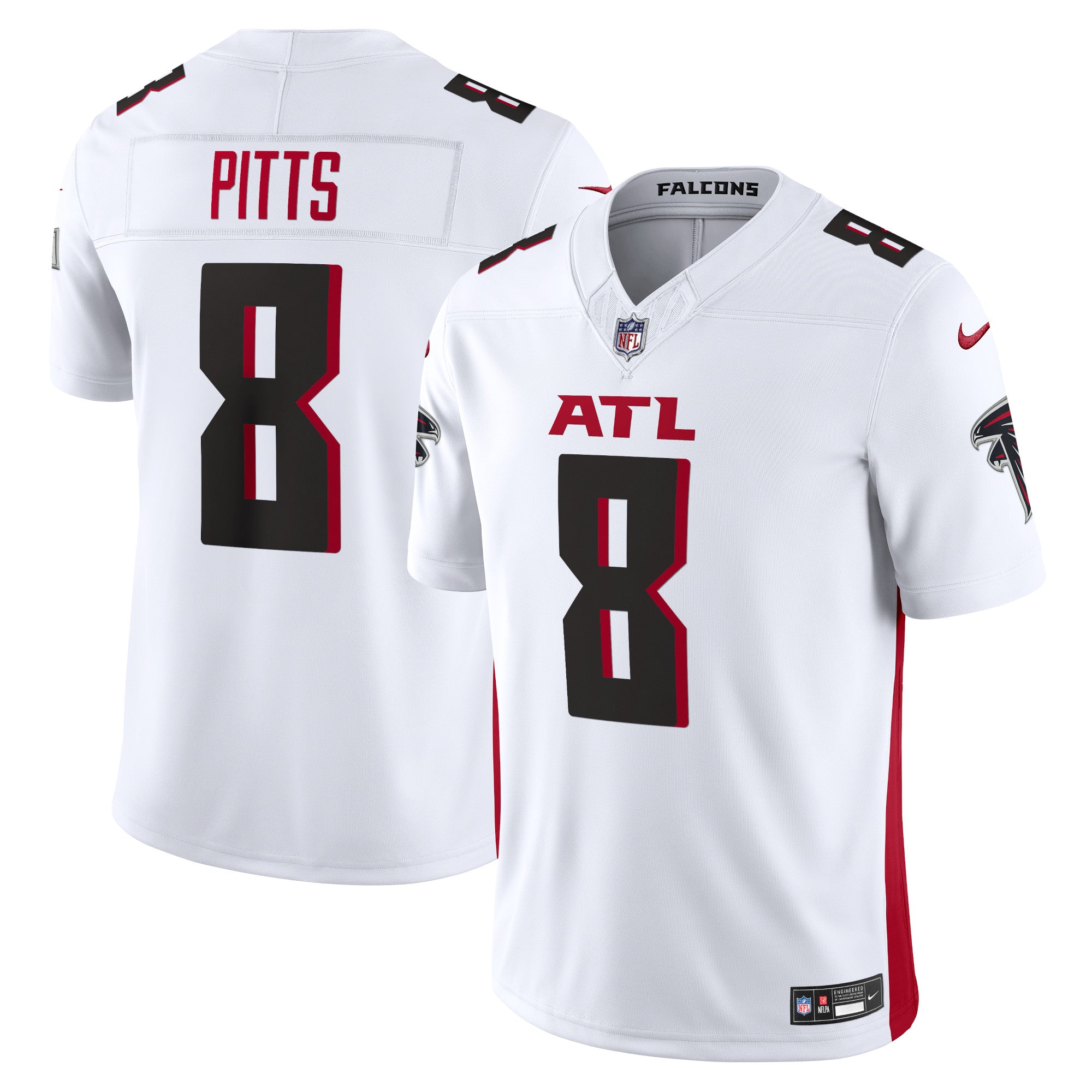 Kyle Pitts Atlanta Falcons Nike Vapor F.U.S.E. Limited Jersey - Black/Red/White - Image 8