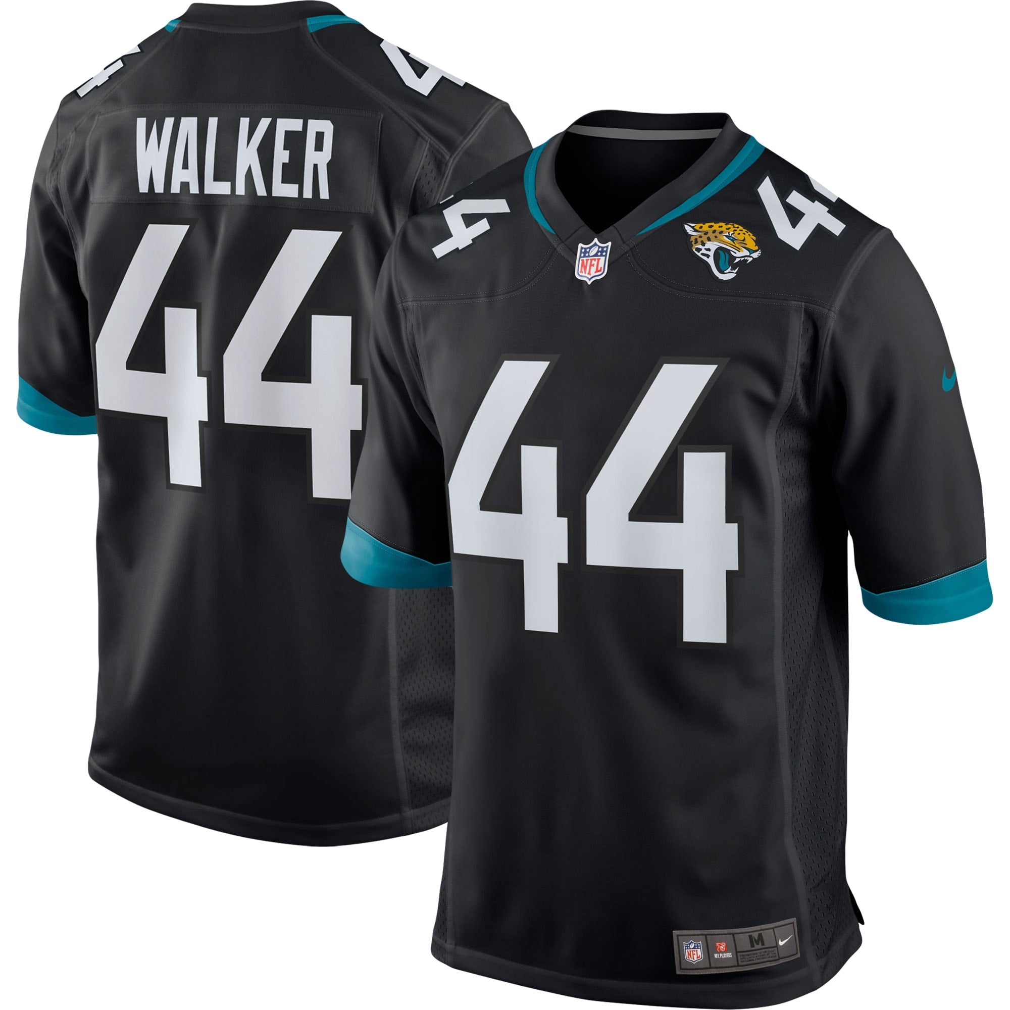 Travon Walker Jacksonville Jaguars Nike Player Game Jersey - Teal/Black/White - Image 5