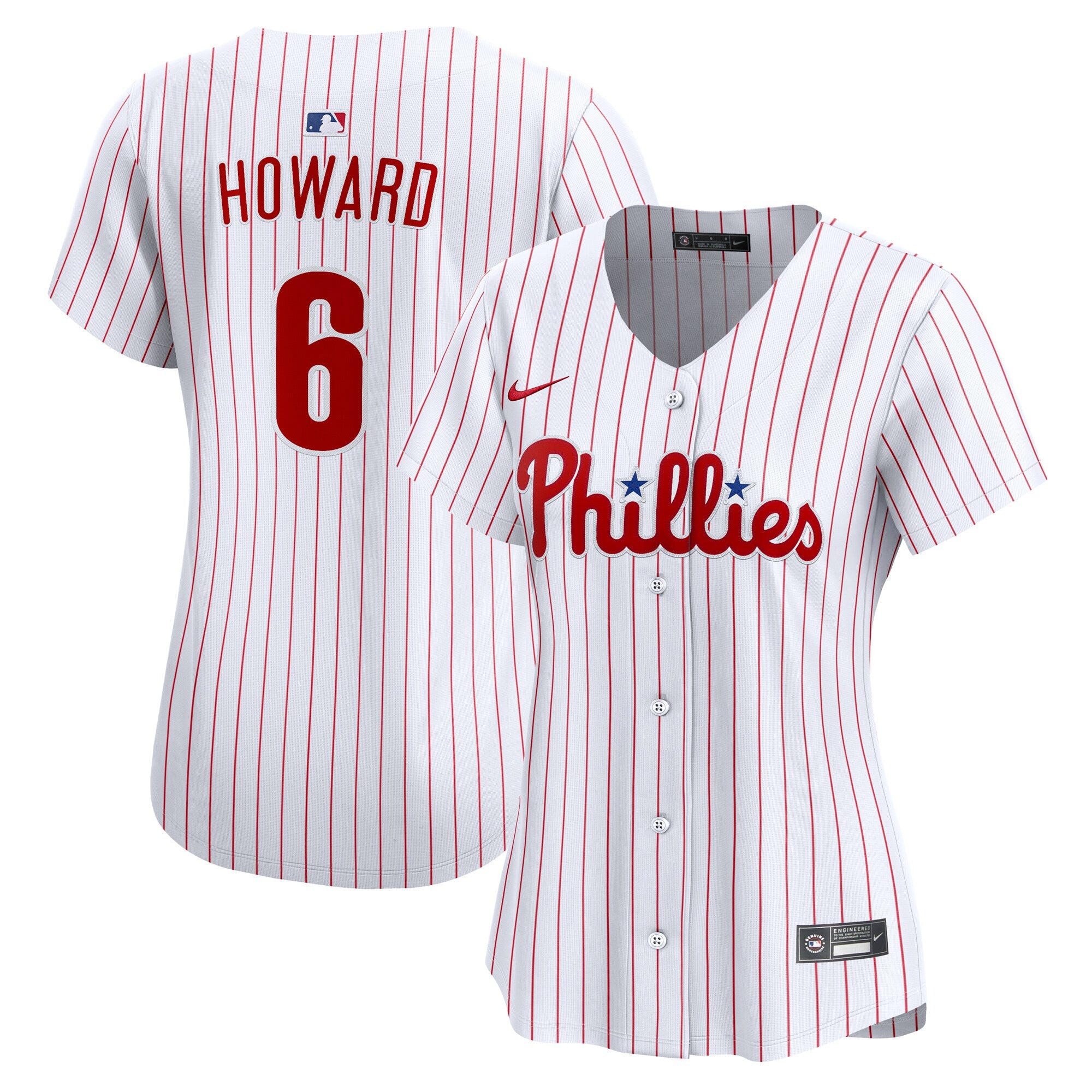 Ryan Howard Philadelphia Phillies Nike Women's Alternate 2 Limited Jersey?ยจC Cream/Light Blue/White - Image 8