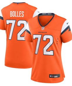 Garett Bolles Denver Broncos Nike Women's Team Game Jersey - Orange