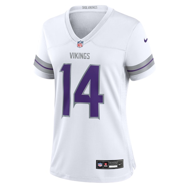 Sam Darnold Minnesota Vikings Nike Women's Alternate Game Player Jersey - White - Image 4