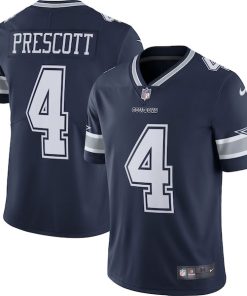 Alternative view of Dak Prescott Dallas Cowboys Nike Vapor Limited Player Jersey - Navy/White
