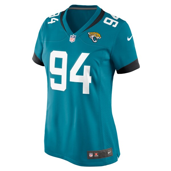 Maason Smith Jacksonville Jaguars Nike Women's Game Jersey - Teal - Image 3