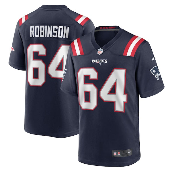 Layden Robinson New England Patriots Nike Game Jersey - Navy - Image 2