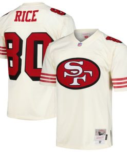Alternative view of Jerry Rice San Francisco 49ers Chainstitch Legacy Jersey - Cream