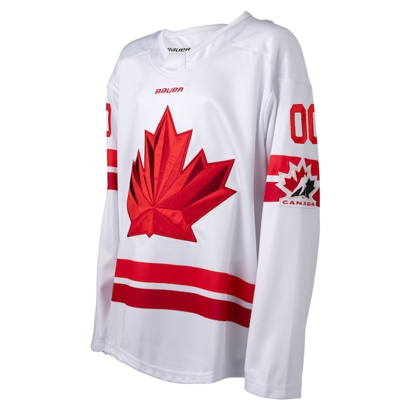 Hockey Canada Youth 2026 Replica Custom Jersey - White/Red - Image 3