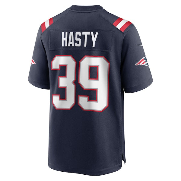 Jamycal Hasty New England Patriots Nike Team Game Jersey - Navy - Image 3