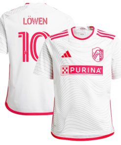 Eduard L?wen St. Louis City SC adidas Youth 2024 The Confluence Kit Replica Player Jersey - White