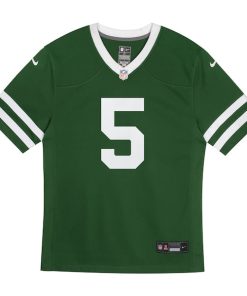Alternative view of Garrett Wilson New York Jets Nike Toddler Game Jersey - Legacy Green