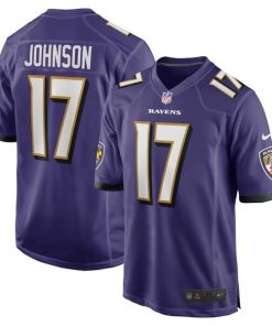Josh Johnson Baltimore Ravens Nike Team Game Jersey -  Purple