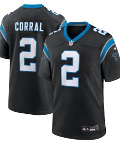 Matt Corral Carolina Panthers Nike Team Game Jersey - Black