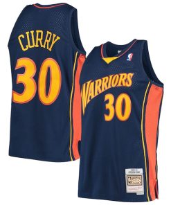 Stephen Curry Golden State Warriors  Hardwood Classics Swingman Jersey - Navy/White