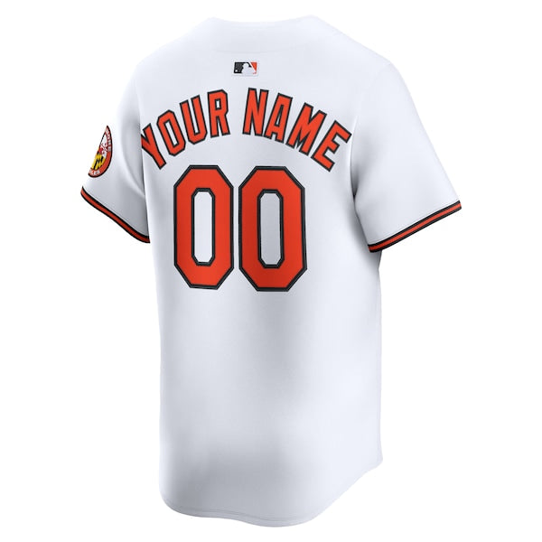 Baltimore Orioles Nike Home Limited Custom Jersey - White - Image 3