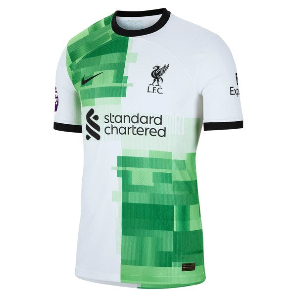 Mohamed Salah Liverpool Nike 2023/24 Away Authentic Player Jersey - White/Red - Image 3