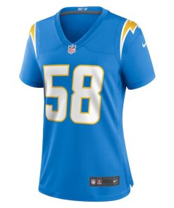 Alternative view of Denzel Perryman Los Angeles Chargers Nike Women's Team Game Jersey -  Powder Blue