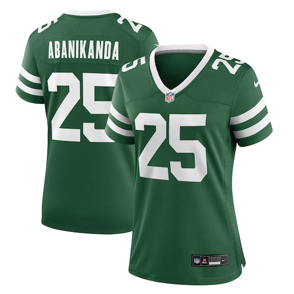 Israel Abanikanda New York Jets Nike Women's Team Game Jersey - Legacy Green - Image 2