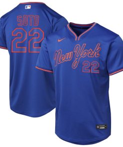 Juan Soto New York Mets Nike Preschool Alternate 2 Limited Jersey?¨C Royal/White