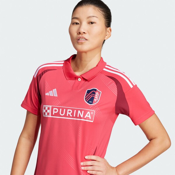 St. Louis City SC adidas Women's 2025 Forever CITY Red Replica Jersey - Red - Image 5