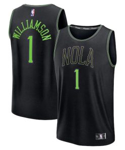 Zion Williamson New Orleans Pelicans  2025/26 City Edition Fast Break Jersey - Black