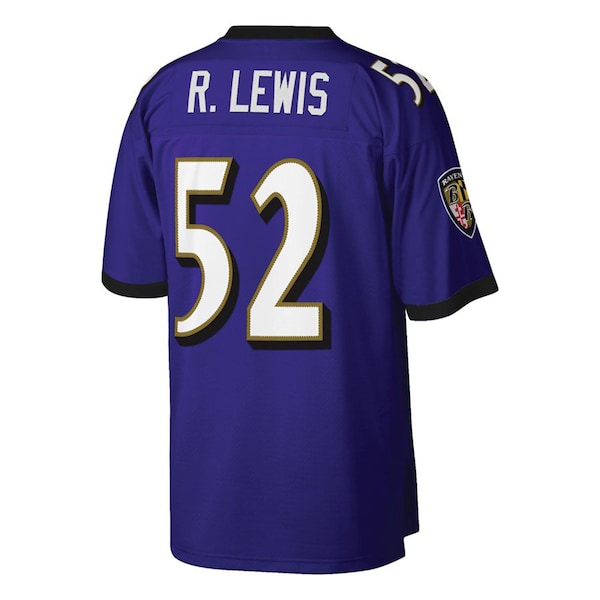 Ray Lewis Baltimore Ravens Big & Tall 2000 Retired Player Replica Jersey - Purple - Image 3