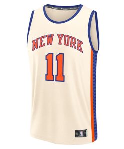 Alternative view of Jalen Brunson New York Knicks  Youth 2025/26 City Edition Fast Break Jersey - Cream
