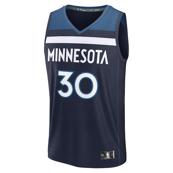 Julius Randle Minnesota Timberwolves Fast Break Replica Player Jersey - Icon Edition - Navy - Image 2