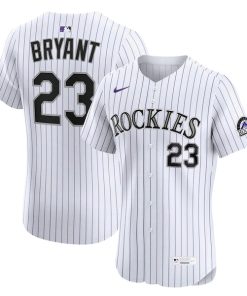 Alternative view of Kris Bryant Colorado Rockies Nike Home ElitePlayer  Jersey - White/Purple