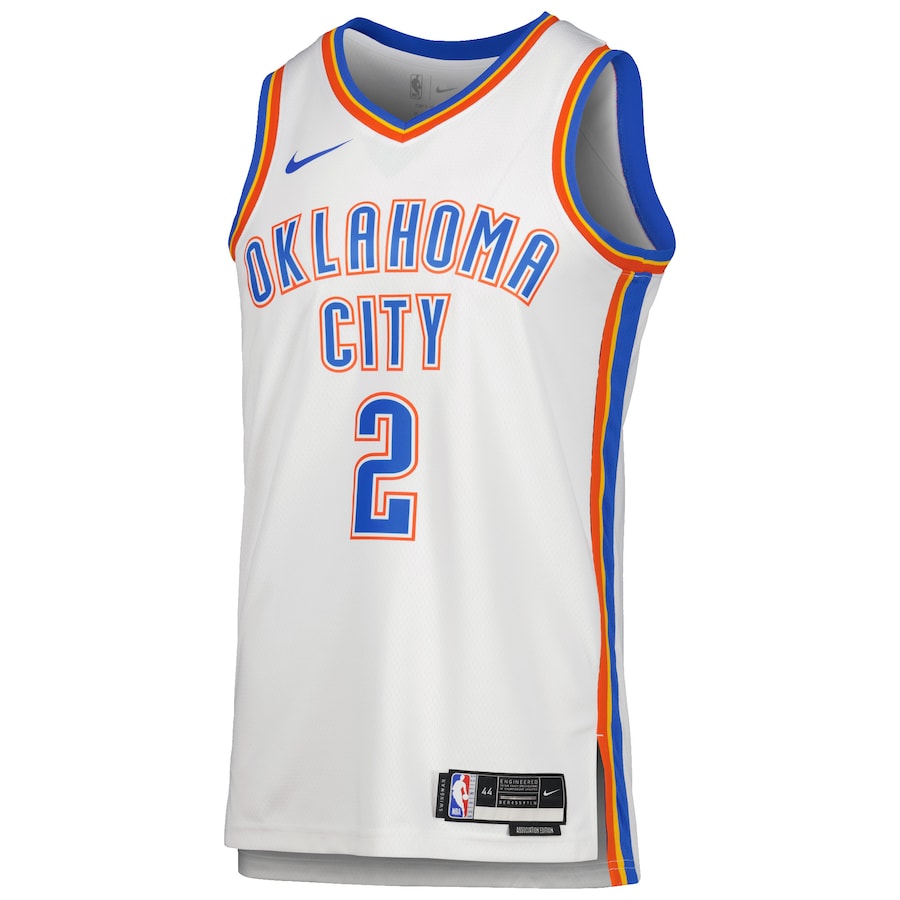 Shai Gilgeous-Alexander Oklahoma City Thunder Nike Unisex Swingman Jersey - Association Edition - White - Image 2