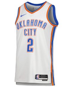 Alternative view of Shai Gilgeous-Alexander Oklahoma City Thunder Nike Unisex Swingman Jersey - Association Edition - White