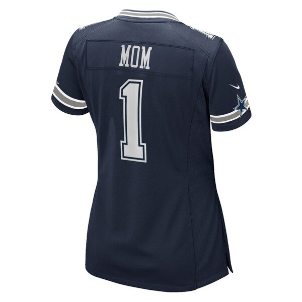 Number 1 Mom Dallas Cowboys Nike Women's Game Jersey - Navy - Image 3