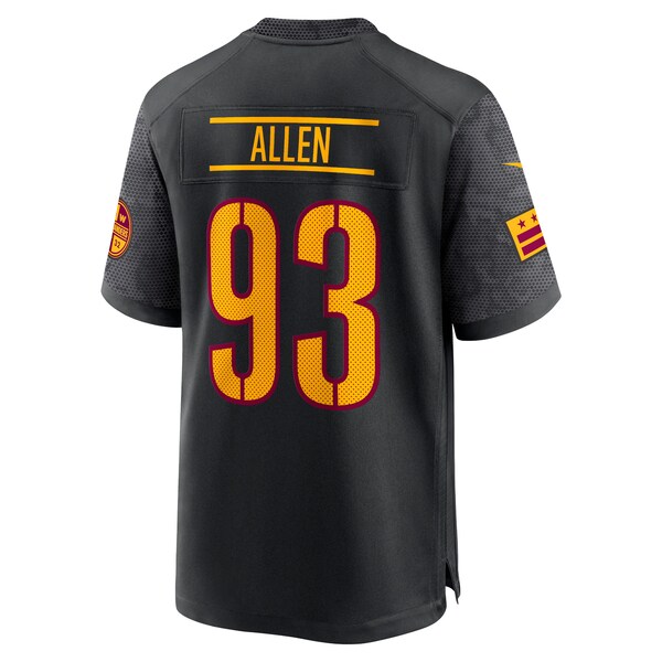 Jonathan Allen Washington Commanders Nike Alternate Game Player Jersey - Black/Burgundy/White - Image 4