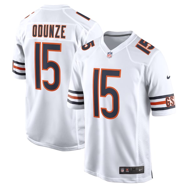 Rome Odunze Chicago Bears Nike Game Jersey - White/Orange