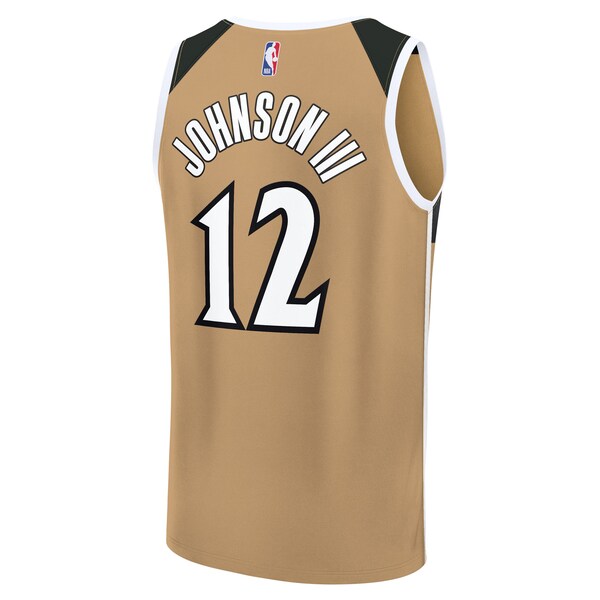 Tre Johnson III Washington Wizards Youth 2025/26 City Edition Fastbreak Jersey - Gold - Image 3