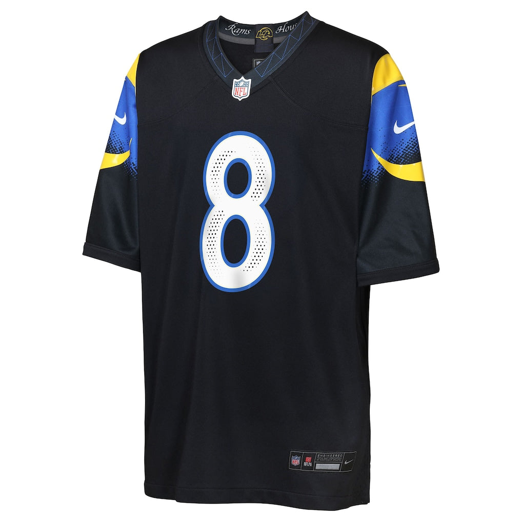 Jared Verse Los Angeles Rams Nike Youth 2025 RIVALRIES Vapor Limited Jersey - Navy - Image 2