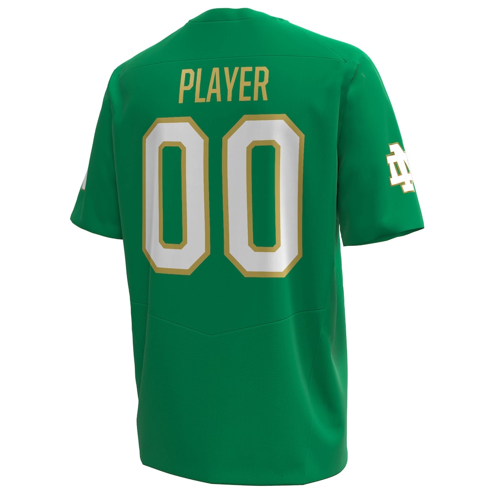 Notre Dame Fighting Irish Under Armour Alternate NIL Pick-A-Player Replica Football Jersey - Kelly Green - Image 4