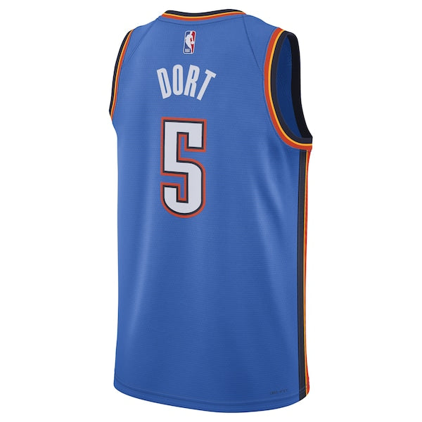 Luguentz Dort Oklahoma City Thunder Nike Unisex Swingman Player Jersey - Icon Edition - Blue - Image 3
