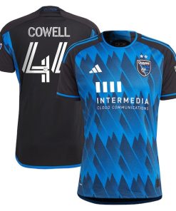 Cade Cowell San Jose Earthquakes adidas 2023 Active Fault Jersey Authentic Jersey - Blue