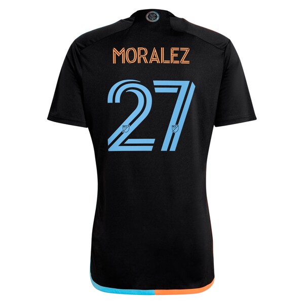 Maximiliano Moralez New York City FC adidas 2024 24/7 Kit Replica Player Jersey - Black - Image 4