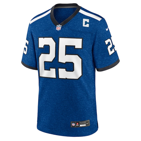 Rodney Thomas II Indianapolis Colts Nike Indiana Nights Alternate Game Jersey - Royal/Royal - Image 3